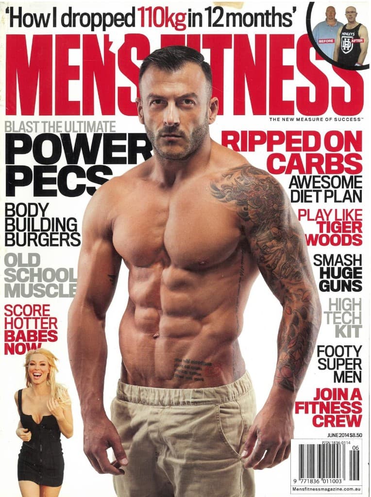 Moodi Dennaoui on the cover of Men's Fitness, June 2014